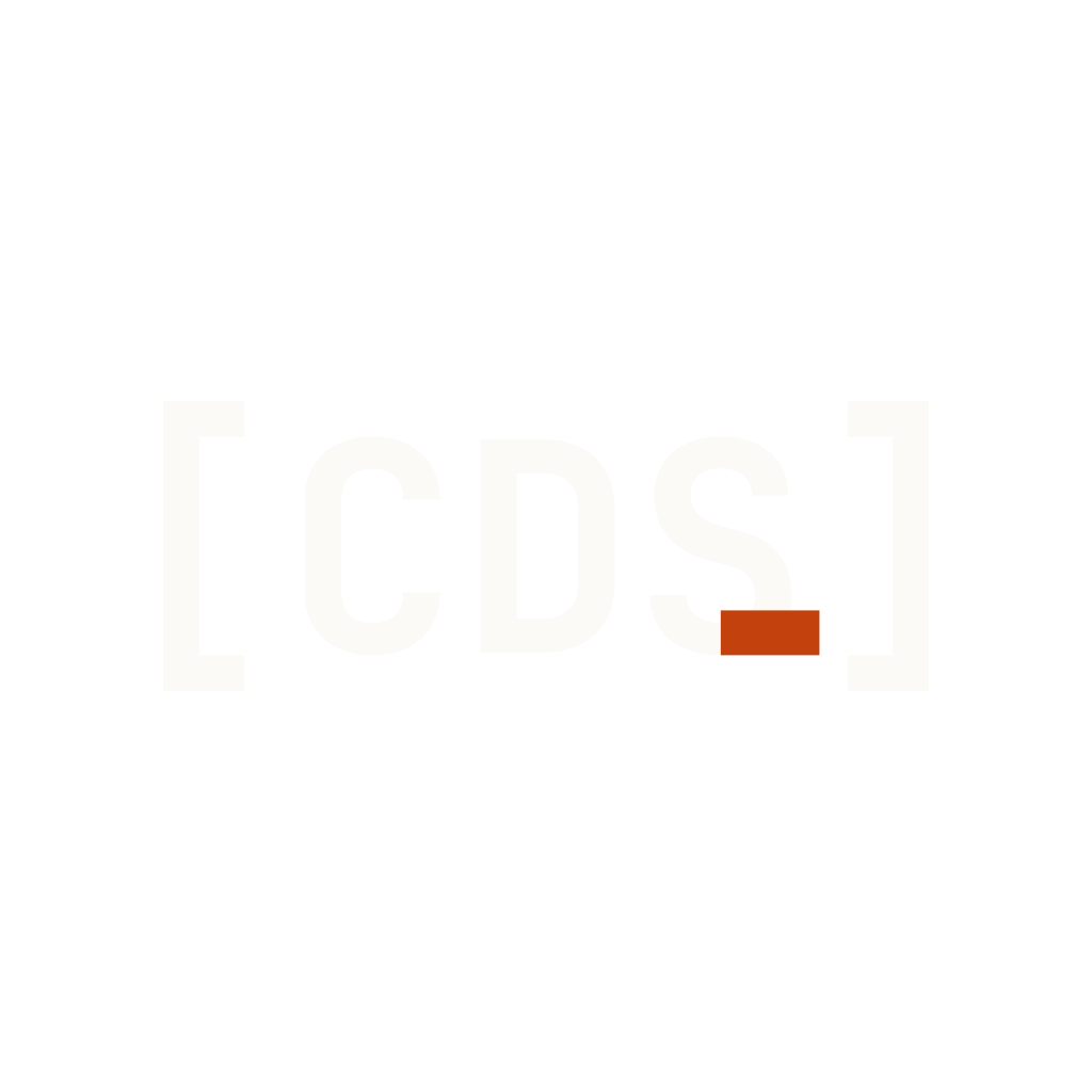 CDS wordmark · dark